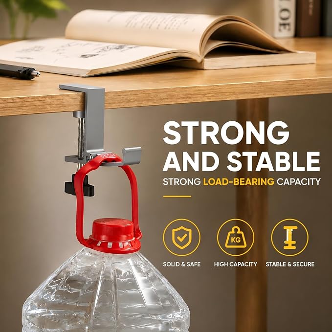 JAKO Headphone Stand for Desk, Aluminum Alloy Foldable Headphone Holder - Headset Stand Hook Mount, PC Gaming Headset Holder Under Desk Clamp for Office, Computer, Student Class Table, Handmade Table - Image 8