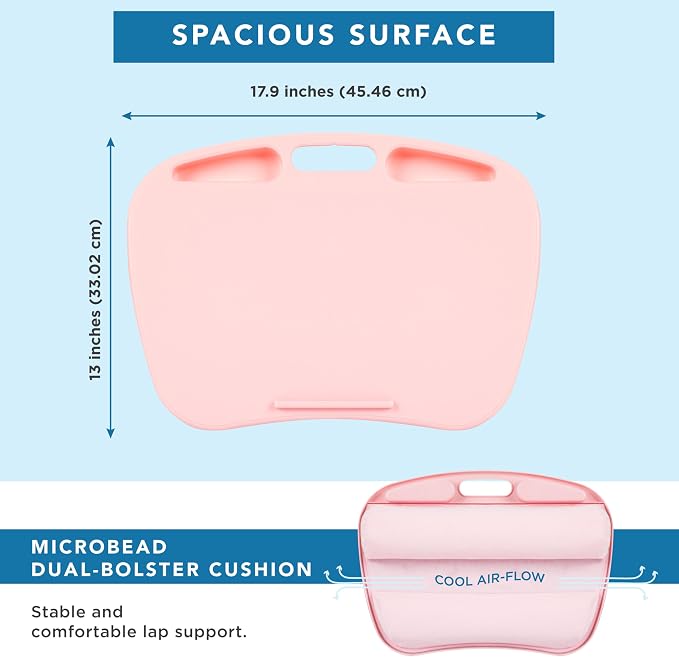 LAPGEAR MyDesk Lap Desk – Rose Quartz, 12-Pack, Fits 15.6” Laptops - Image 6
