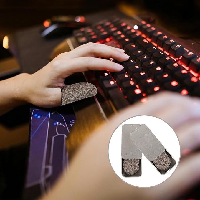 Gaming Finger Sleeves for Gamers with Superconducting Electrical Fibers, Ultra-Thin Sweatproof Finger Caps Designed to Withstand High-Intensity Fingertip Actions, for Fighting - Image 9