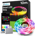 LED Strip Lights for Bedroom 32.8ft,Music Sync Color Changing LED Lights with Remote and App Control,RGBICWW Strip for Room Home Kitchen Party Stairs Bar Decoration by Sailsco
