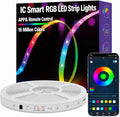 MFWW 32.8ft RGB+IC LED Strip Lights, LED Lights for Bedroom, Smart Control by MFWW