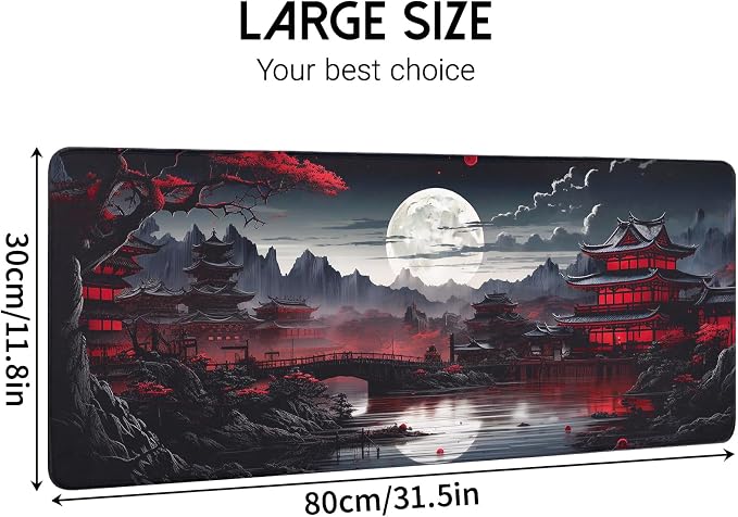FreeNook Mouse Pad Gaming Mousepad,Large Mousepads for Keyboard and Mouse with Non-Slip Rubber Base,Suitable for School,Office,Home,31.5 x 15.7 Inch - Image 2