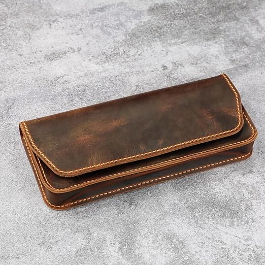 D&M leather studio Handmade Full Grain Leather Carrying Case for 5.5 Inch Handheld Game Console with Magnetic Snap Closure.Compatible with Switch Lite - Image 7