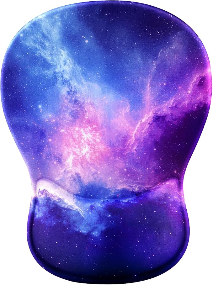 Ergonomic Mouse Pad with Wrist Rest - Gel Wrist Support Mousepad with Non-Slip PU Base for Computer, Laptop, Office & Home by Unknown
