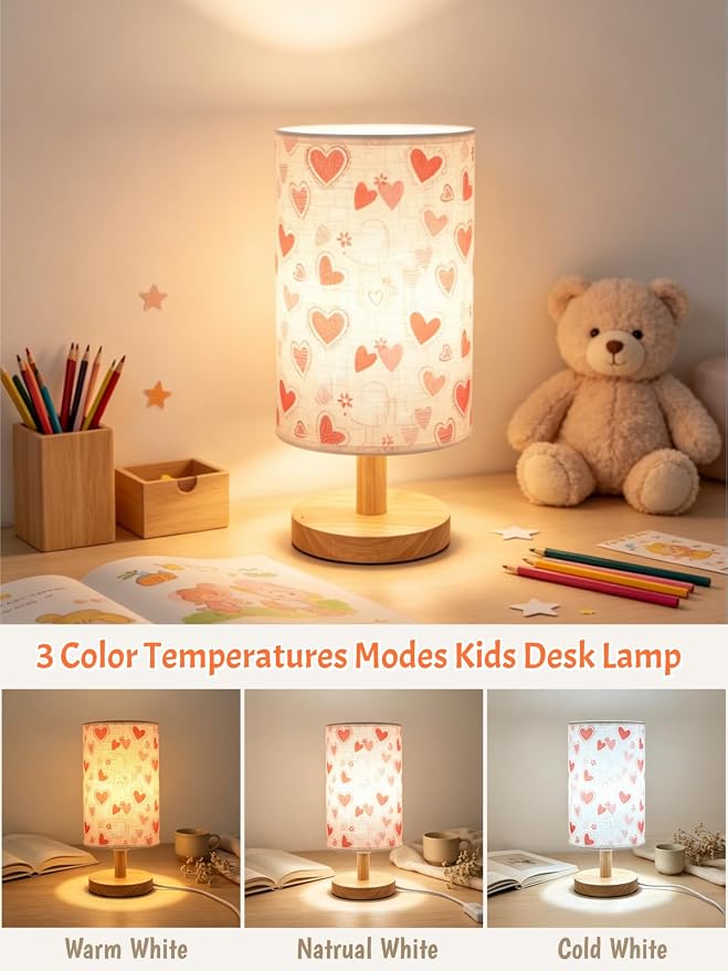 Heart‑Shaped LED Table Lamp for Bedroom Decor Romantic Gift for Girls Women - Image 2