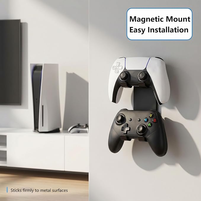 Magnetic Controller Holder Wall Mount Controller Organizer Metal - Image 2