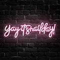 Yay It's Nail Day Neon Sign, LED Light Neon Sign for Business Nail Room Salon Decor Light Up Sign for Wall Beauty Room Nails Hair Bar Great Gifts for Nail Techs Girls, Christmas, Birthday(16.5"*5.5") by Unknown
