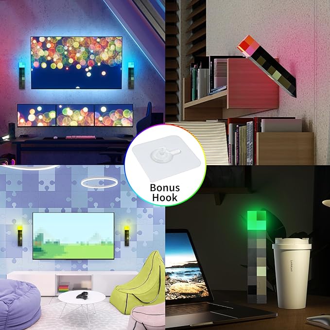 7-Color Wall Torch Lamp, Rechargeable Handheld Night Light for Room Decor - Image 4