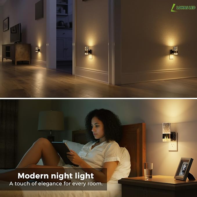 L LOHAS LED Night Lights Plug into Wall, 3000K Acrylic Night Light - Image 6