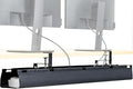 VIVO Clamp-on Under Desk 47 inch Fabric Cable Management Tray, Wire Concealer, Power Strip Storage, Workspace Organization, Easy Fold Down Access, Black, DESK-AC47F-C by Unknown