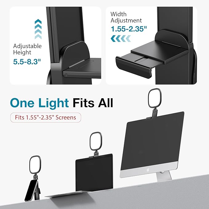 InnoGear Ring Light with Stand for Desk Computer Selfie 120 LED 50 Modes - Image 7