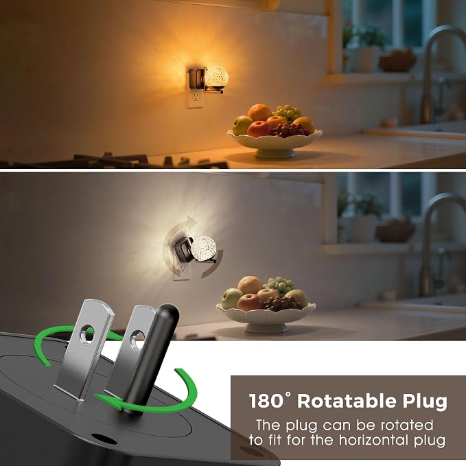 L LOHAS LED Night Lights Plug Into Wall 2 Pack, Dusk to Dawn Sensor - Image 6