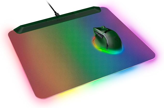 Razer Firefly V2 Pro Fully Illuminated RGB Gaming Mouse Mat: Backlit Design - 15 Zone Chroma Lighting - USB 2.0 Port - Detachable USB Type C Cable - Micro Textured Surface - Anti Slip Base - Image 11