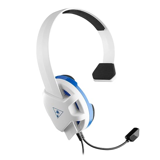 Turtle Beach Recon Chat PlayStation Headset – PS5, PS4, Xbox Series X, Xbox Series S, Xbox One, Mobile & PC with 3.5mm – Glasses Friendly, High-Sensitivity Mic, White by Unknown
