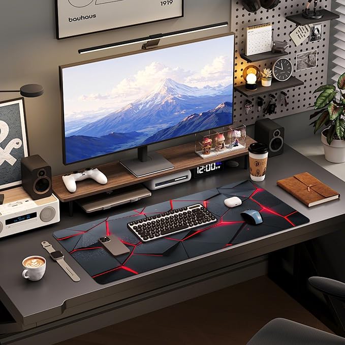 Mouse Pad Gaming - Desk Mat for Keyboard and Mouse - Large Mouse Pads for Desk, Gaming Mousepad with Non-Slip Base, Desks Pad (31.5" X 11.8") for Game, Office and Home - Image 6