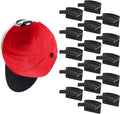 Modern JP Adhesive Hat Hooks for Wall (16-Pack) - Minimalist Hat Rack Design, No Drilling, Strong Hold Hat Hangers - USA Patented, Black by ModernJP