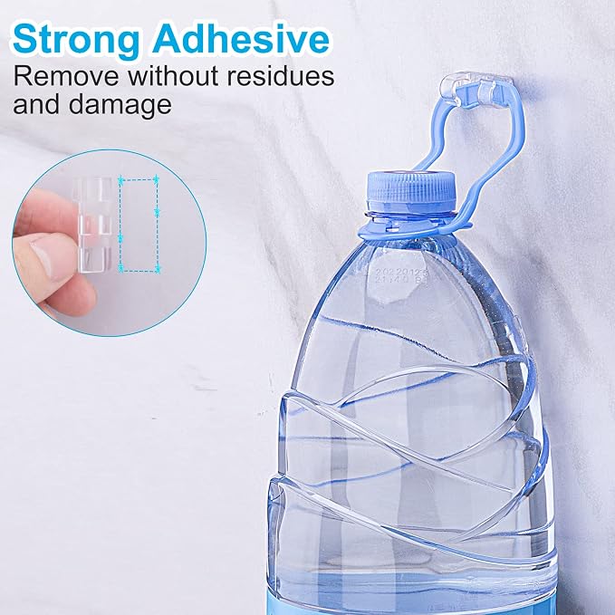 TidyHelper Adhesive Cable Clips Clear (M&L Sizes, 60 PCS), Indoor/Outdoor - Image 4
