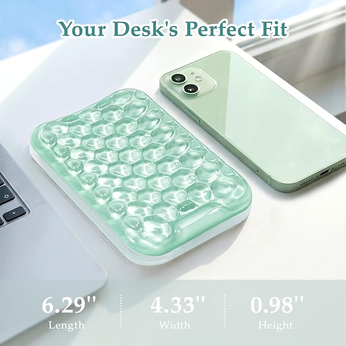 Ospelelf Elbow Wrist Rest Pad for Desk, Gel Arm Rest Pad Support for Office | Ergonomic Support for Keyboard and Mouse, Computer Wrist Pad, , Heat Resistant, Easy-clean Surface, Summer Desktop Cushion - Image 5