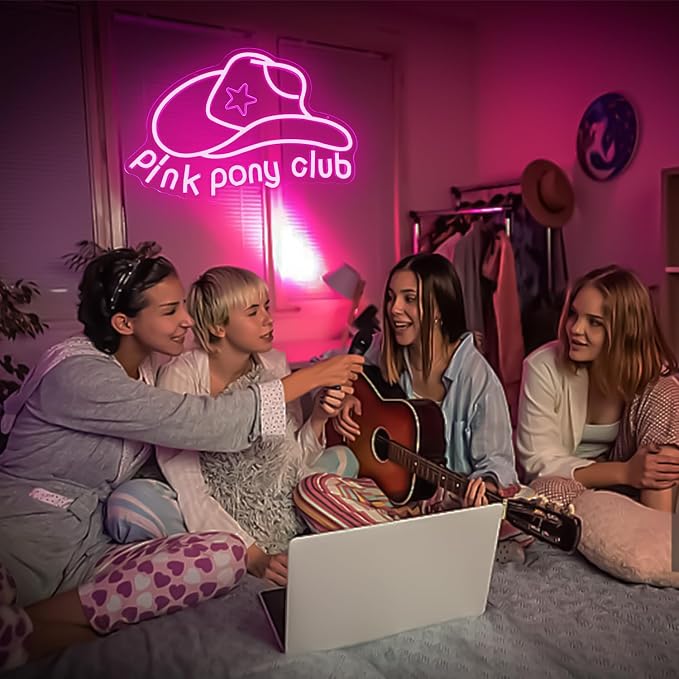 Pink Pony Neon Sign Western Cowgirl Neon Lights for Wall Decor Dimmable Neon Lights Midwest Princess Led Signs For Bedroom Wall Girl Cave Club Bar Pub Gift - Image 6