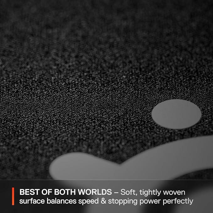 SteelSeries QcK XL Performance Balance Gaming Mousepad — Extra Density for a Smooth Glide — Low-Profile Edge Stitching — Non-Slip Neoprene Rubber Base — 15.75 x 34.43 inch — FPS, MOBAs, RTS, MMO - Image 3