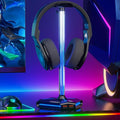 COZOO RGB Headphone Stand with 2 USB2.0 Extension Charging Port Extender Cord,Headset Stand Holder for Gamer Desktop Table Game Earphone Accessories,PC Gaming Accessories for Gamer,Gifts for Boyfriend by COZOO