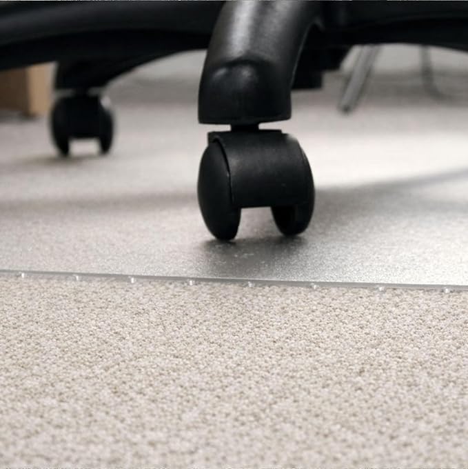 Marvelux Office Chair Mat for Low Pile Carpets 36" x 48”, Clear Vinyl Protector Mat for Under Desks, Rectangular PVC Carpeted Floor Mat for Gaming Chairs and Computer Desks - Image 3