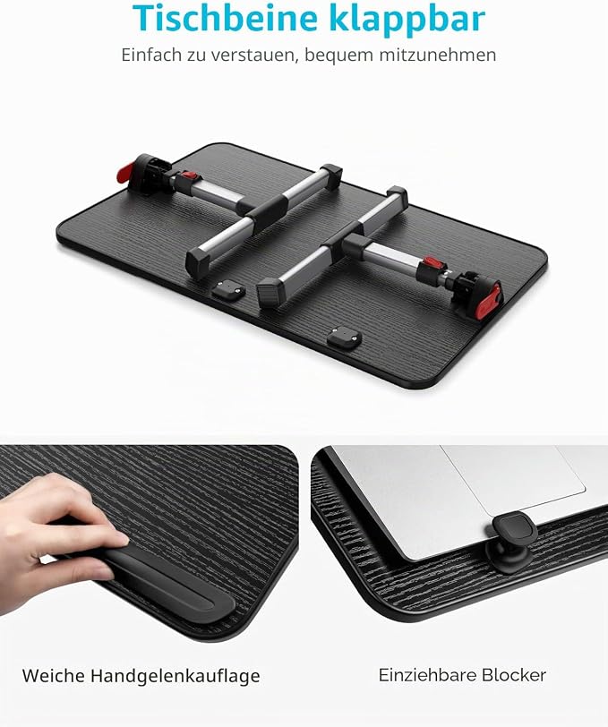 SAIJI Laptop Bed Tray Table,Lightweight Foldable Lap Desk - Image 8