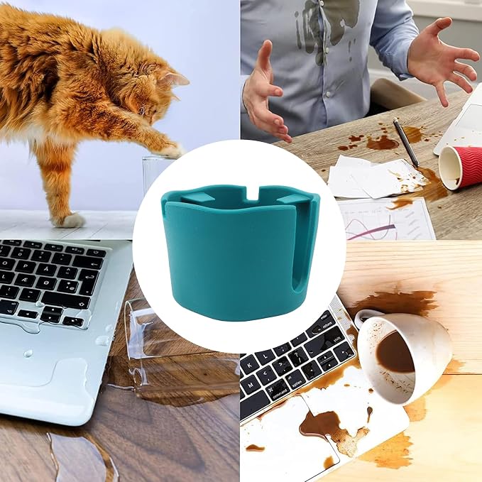 Suction Cup Holder Tip-Proof Desk Cup Holder with Removable Design | Non-Slip Base & for Desk, RV, Boat (Blue). - Image 2