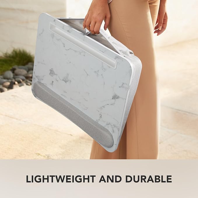HUANUO Laptop Lap Desk with Cushion, Fit up to 15.6" Laptop, Marble - Image 7