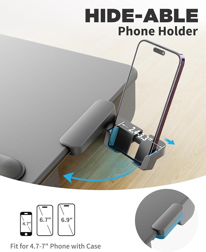 SAIJI Lap Desk with Cushion, Computer Laptop Stand, Lap Laptop Table - Image 3