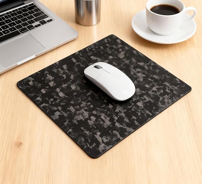 Multipurpose Carbon Fiber Mouse Pad - Hard, Thin, and Lightweight for Office, Gaming, and Daily Computer Use on Desk or Lap (3k Twill, Medium) - Image 6