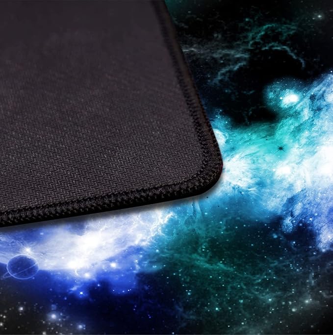 Large Extended Nebula Starry Sky Mouse Pad, Laptop and Home Office Desk Pad | Large Extended Mouse Pad; Full Desk Coverage; Waterproof Coating; Stable Anti-Slide Base For Gaming, Office, Study Daily Use - Image 4