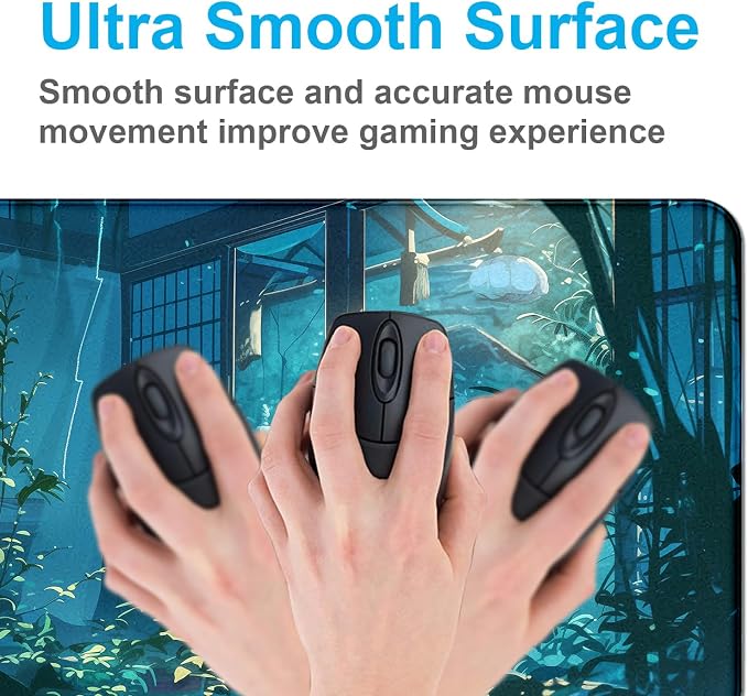 Tropical Plants XL Extended Gaming Keyboard Pad Computer Non Slip Mouse Pad | Large Extended Mouse Pad; Full Desk Coverage; Waterproof Coating; Stable Anti-Slide Base For Gaming, Office, Study Daily Use - Image 5