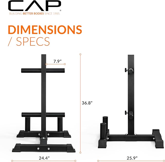 CAP 2-inch Olympic Bumper Plate Weight Set | 100-370 lbs | Multiple Colors | Storage Rack Optional - Image 6