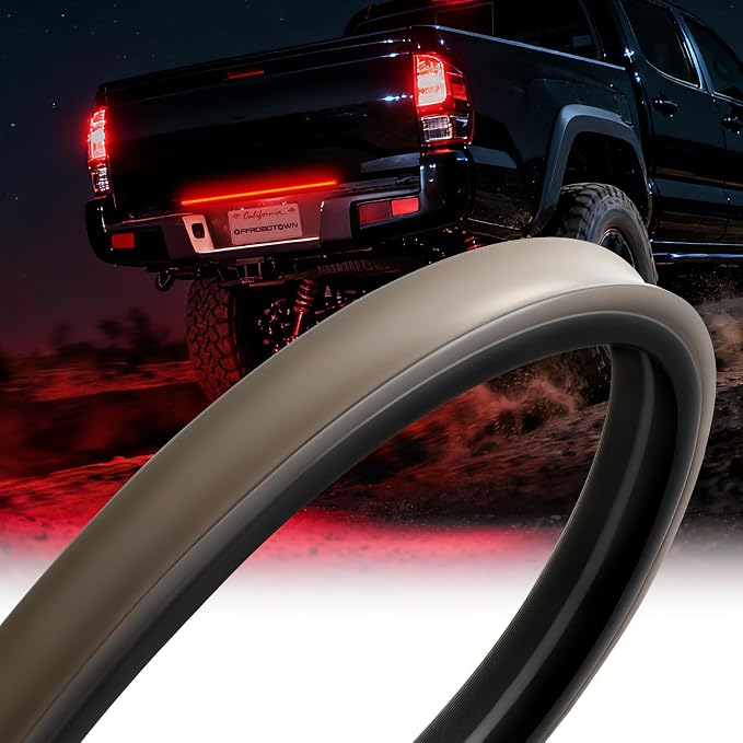 OFFROADTOWN 30inch RGB Tailgate Silicone Flex LED Light Bar 270 LED 3rd Brake/Stop/Turn/Reverse/Strobe Tail Light Custom Driving Light with Wireless Remote Control for Pickup Truck SUV RV Trailer(1PC) by OFFROADTOWN
