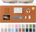 YSAGi Leather Desk Pad Protector, Office Desk Mat, Large Mouse Pad, Non-Slip PU Leather Desk Blotter, Laptop Desk Pad, Waterproof Desk Writing Pad for Office and Home (Brown,55" x 24") by YSAGi