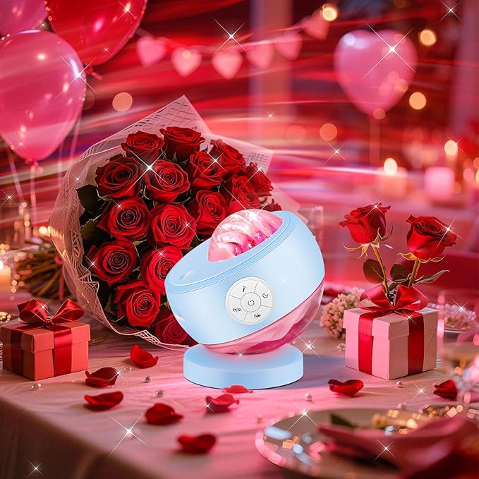 Iceberg Northern Lights Projector, White Galaxy Projector with Bluetooth - Image 5