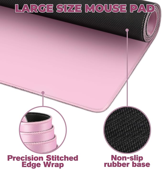 Mouse Pad Gaming - Desk Mat for Keyboard and Mouse - Large Mouse Pads for Desk, Gaming Mousepad with Non-Slip Base, Desks Pad (31.5" X 11.8") for Game, Office and Home - Image 2