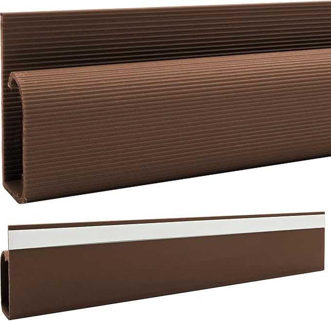 Electriduct Large J Channel Cable Raceway Self Adhesive Desk Cord Organizer and Wire Manager for Computer, Gaming and Entertainment Centers - Brown - 46" - 6 Pack by Electriduct