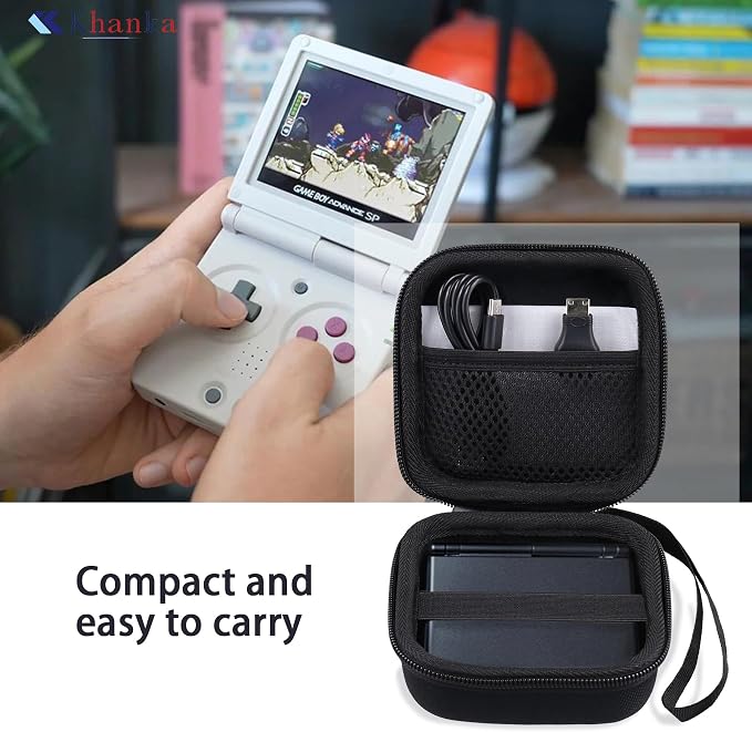 Khanka Hard Case for Anbernic RG Rotate/RG34XXSP/RG35XXSP Retro,Black - Image 9