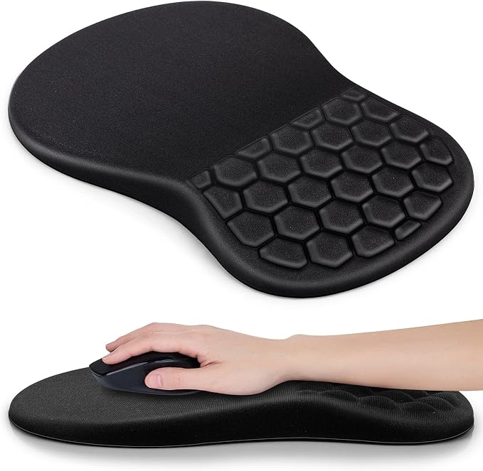 Canjoy Mouse Pad with Wrist Rest, Ergonomic Wrist Support with Massage by Canjoy