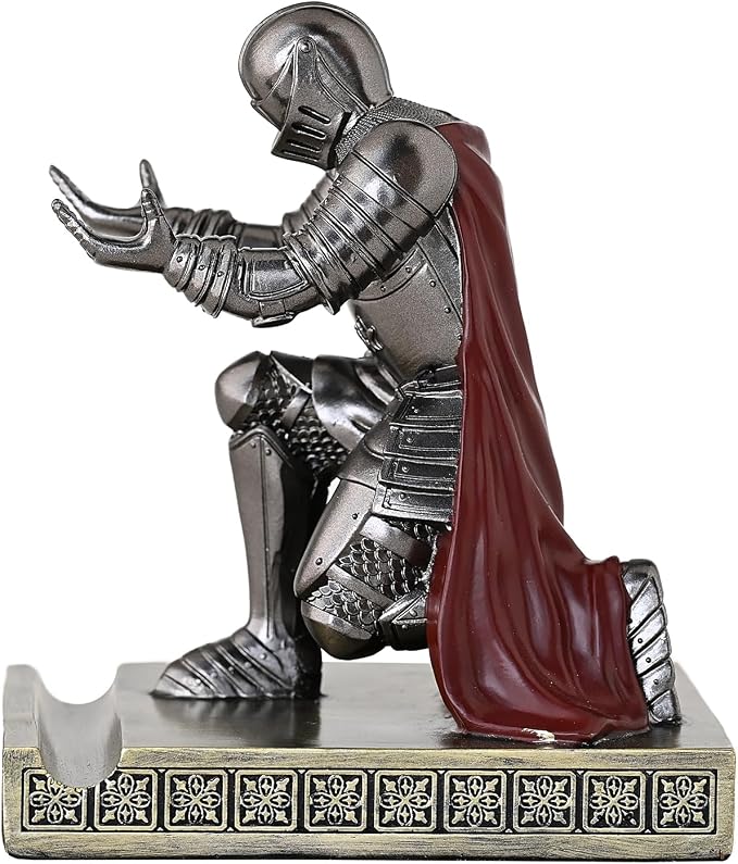 Windbreaker Soldier Knight Pen Holder Personalized Desk Accessory Iron - Image 9