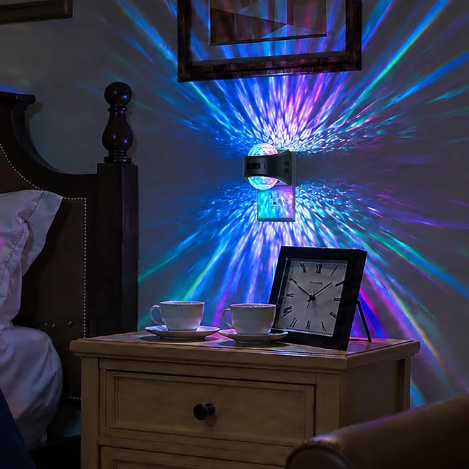 Briignite Motion Sensor Night Light Projector, RGB Warm Nightlight Plug in - Image 5