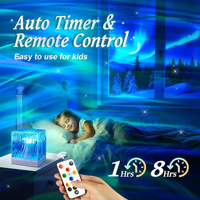Galaxy Projector Night Light Projector, 18-Color Ocean Havie Lamp Gift Box - Image 4
