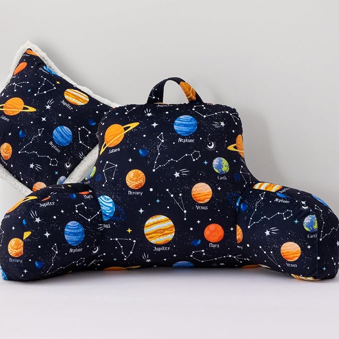 A Nice Night 17" Kids Boys Girls Bed Wedge Pillows with Arms for Sitting by ANICENIGHT