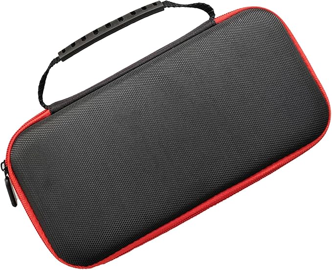 fosa Handheld Game Console Travel Bag, Retro Portable Storage Hard Carry Case with Ergonomic Handle and Mesh Storage Bag, for RG556 RG557 - Image 9