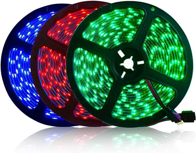 5M Black PCB 5050 RGB LED Strip Waterproof IP65 300 SMD Black PCB Board DC 12V Flexible Light - Image 2