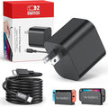 Switch 2 Charger with 6.6FT(2M) Charging Cable - 60W AC Power Adapter Support 4K TV Dock Mode, Power Supply 20V/3A for Nintendo Switch/OLED/Lite&Steam Deck, Xbox 360 Console - Original Quality (6.6FT) by MENEEA