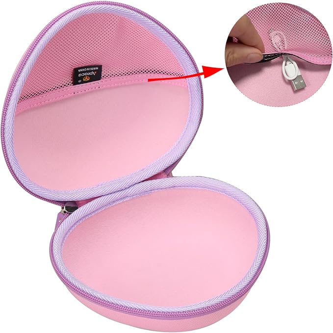 Case for iClever BTH12 / HS19 / BTH26 Kids Bluetooth Headphones -Pink - Image 2