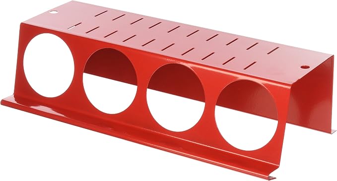 Wall Control Pegboard Spray Can Holder Bracket and Aerosol Can Organizer Pegboard and Slotted Tool Board - Red by Wall+Control